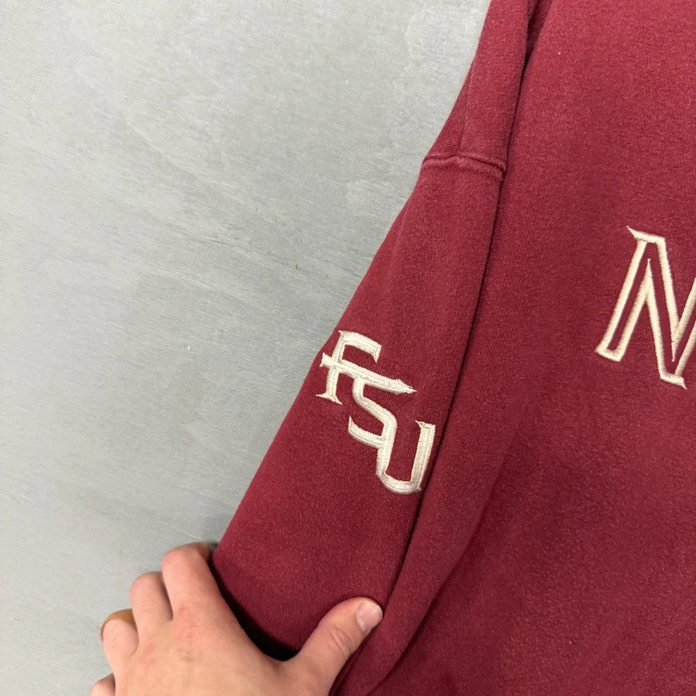 Vintage‎ Nike Florida State FSU Noles Hoodie Center Swoosh Embroidered XXL